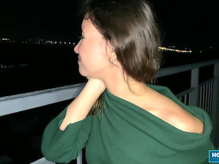 Lia Lover Gives Her Man Cock Pleasure On the Balcony And In Bed