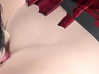 Pussylicking for Hot Blonde in Mini Skirt - She Orgasm so Hard! 3D Animation