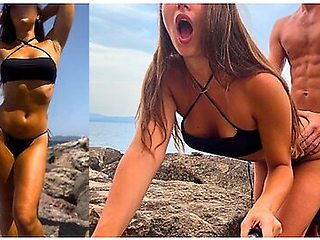 Famous Influencer (shes Engaged) Gets Fucked In The Ass Behind A Rock In Sardinia