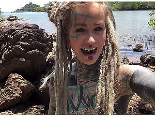 Beach Tattooed Naked Bitch Public Anal Big Toys, Solo Gape, Motorbike Ride With Lily Lu
