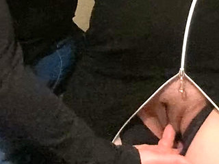 OMG! Penetrated Under Dress In The Subway! Fingers Stranger Under Dress