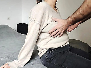 Hot Mila Blindfolded Fuck - Amateur Doggystyle with Fingering and Close-Up Ass