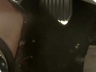 Revving Close up of my sandaled feet while I push the gas and break pedals !