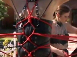 Bondage hanging out whipping humiliating