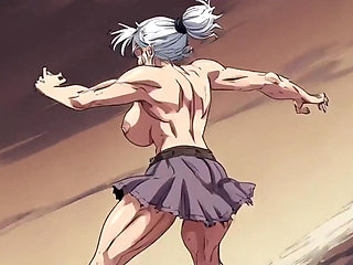 Ai Athletic Women in Cartoon Scenes