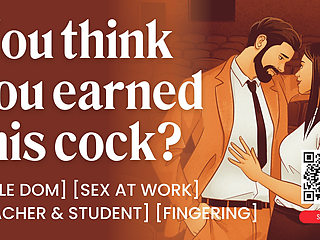 ASMR Audio Porn: Male Dom Teacher Fucks His Submissive Student  - Sex At Work - Erotic Audio Roleplay