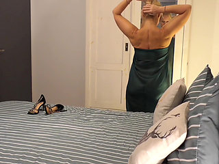 Blonde Mature Wife Enjoys Sex in Bed