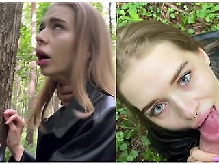 Risky Public Sex In The Forest With Californiababe