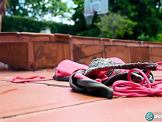 Big Tits Blonde Renee Ross Poolside Solo Masturbation Hottest Newcomer