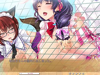 Ayumi Narusawa and Takatsuki Sawako in a big boobed anime scene from Mama x Kano