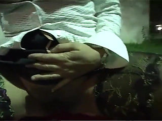 Shameless woman shows off her pussy and legs in the garden