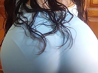It’s a Delight to See Her Long Hair and Her Hips as She Rubs Against My Cock