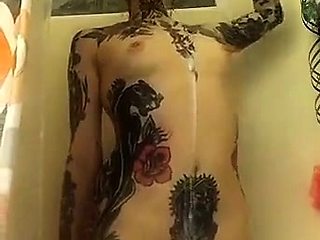 Milf brunette masturbating with toy ass