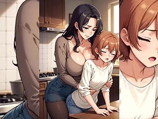 Yuri Hentai Lesbian Rimming  Pussy Licking Compilation Old Young Edition