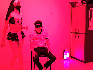 Shy Birthday Boy Gets a Sensual Dance From Two Sluts in Lingerie