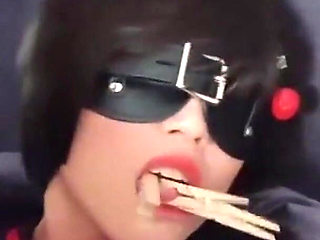 Mz04 - Orgasm Training with Pantyhose and Red Rope Binding