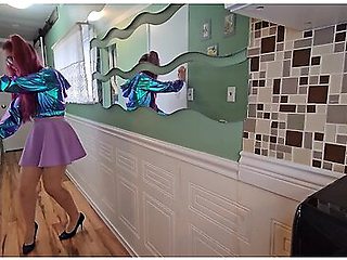 Locked Out Of Bathroom Piss And Squirt