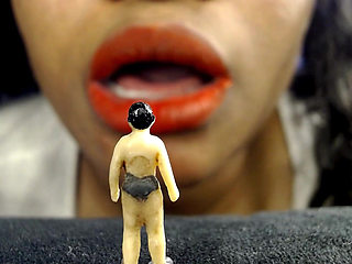 Tiny Dentist Fixed Giant Teeth - a Battle of Trust, Shrinking Fetish and Mouth Fetish