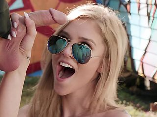 Kali Roses' Rip Passion Ignites Blonde Outdoor Intense Heat
