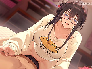 He Rubs My Cock with His Clit on the Bed  Vlover Game #5 All Scenes