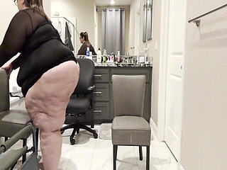Luxe in Lingerie: Plump Paradise Tight Chair Tease (sd)