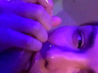 Cozy home blow job on a cold autumn evening