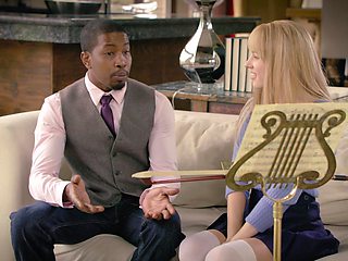 College cuties Riley & Isaiah indulge in a steamy interracial affair