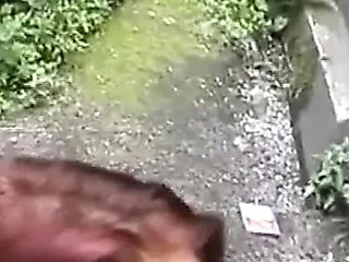 Amateur Teen Rides and Sucks Cock in Public