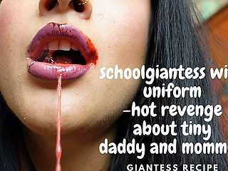 College Giantess in Uniform Devour Revenge