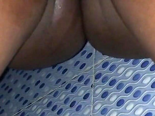 Sexy African Ebony Teasing Wet Pussy in Your Face View From Bellow Sexy Dance Bathroom