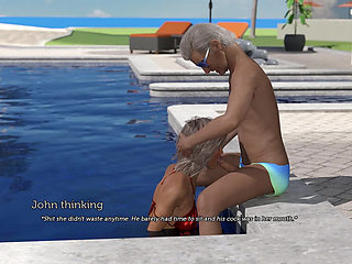 Tacos Cuck Watches His Wife Giving Pussy to an Old Chap and Deepthroating His Cock by the Pool - Episode 90