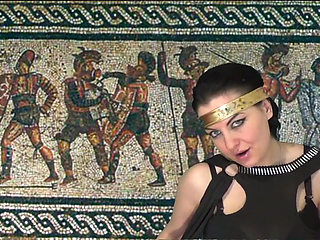 True Roman goddess sucking your cock