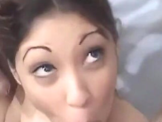 Tiny Petite Asian DP - 2 Cocks Stretch Her Tight Holes