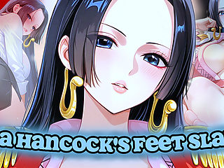 Pump your cock while worshipping Boa Hancock's feet (Feet JOI)