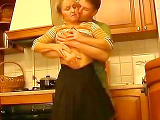 Russian Cougar Seduced In Kitchen Not Stepson 037