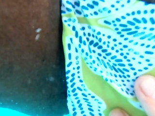 The Taboo Dip, Interracial Couple Nearly Get Caught Having a Moment at the Pool