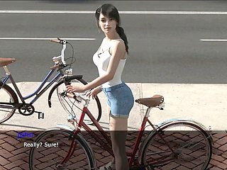 Animated adult fun with big natural tits and curvy booty