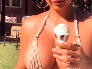 Great Big Boobs On Masturbating Redhead