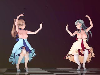 Mmd R-18 Anime Girls Sexy Dancing Clip 348