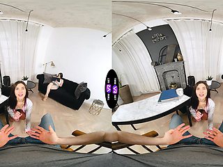 Two beautiful teens in a hot ffm threesome