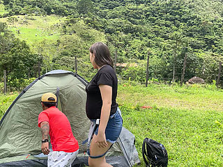 I Take My Rich Pregnant Honeymoon Girlfriend to a Campsite and End up Shoving My Rich, Huge Cock up Her Narrow Ass.