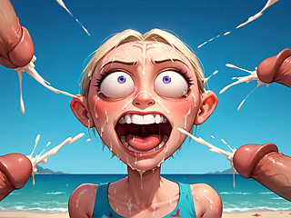 Squirting Penises & Alien Cream: Mind Break Beach Orgasm