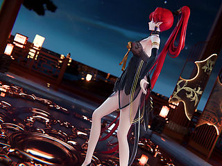 mmd 4K Yinyin-bingbing Korean Dance, Lingerie, Erotic Tattoo, Striptease