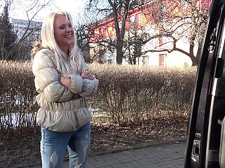 Public passion: Kathy and her lover in a steamy ride