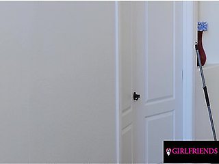 Nosy Roommate Caught Snooping & Fucked By Hot Babe - GirlfriendsFilms