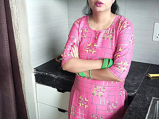 Hot Hindi Stepmom Fucked Hard by Stepson in Kitchen - Dirty Talk & Orgasm