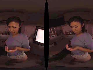 Japanese milf kitchen: Doggy, Big Ass  Asian VR Porn