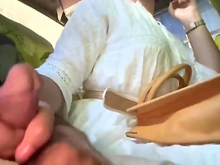 Public Bus Handjob with Random Girl