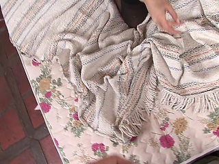 Colored hair babe wearing bodystockings gets cum in mouth after hardcore sex at casting