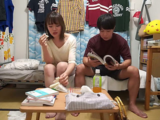 Female Friend Drops by in a Storm - Soaked and Alone Together in a Tiny Apartment - Part1